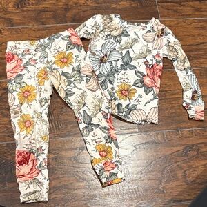 Milkmaid Goods Floral Pajama Lounge Set 2T